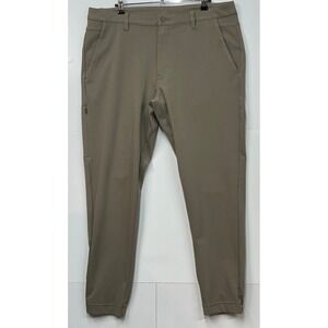 BYLT Premium Basics Everyday Jogger Pant Slim Fit Khaki Tan Mens 38